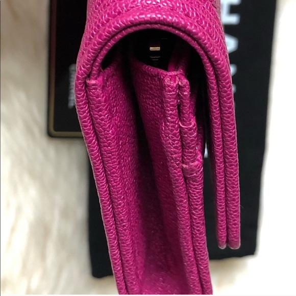 Chanel Dark Pink Caviar Medium Wallet - Picture 3 of 10